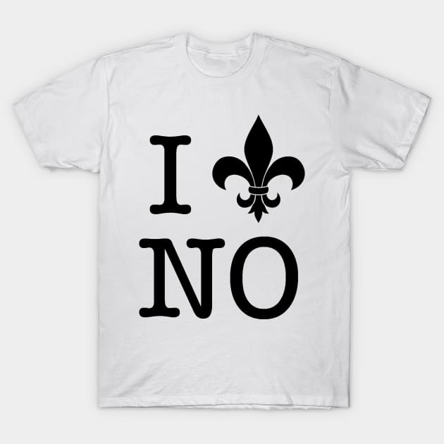 I Fleur de Lis New Orleans T-Shirt by KyleHarlow